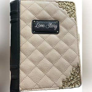 Unique purse resembling a Love Story Book